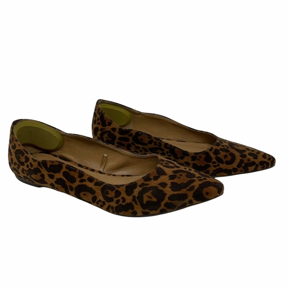 Report Leopard Pointy Slip On Flats Size 5.5 - Picture 2 of 10